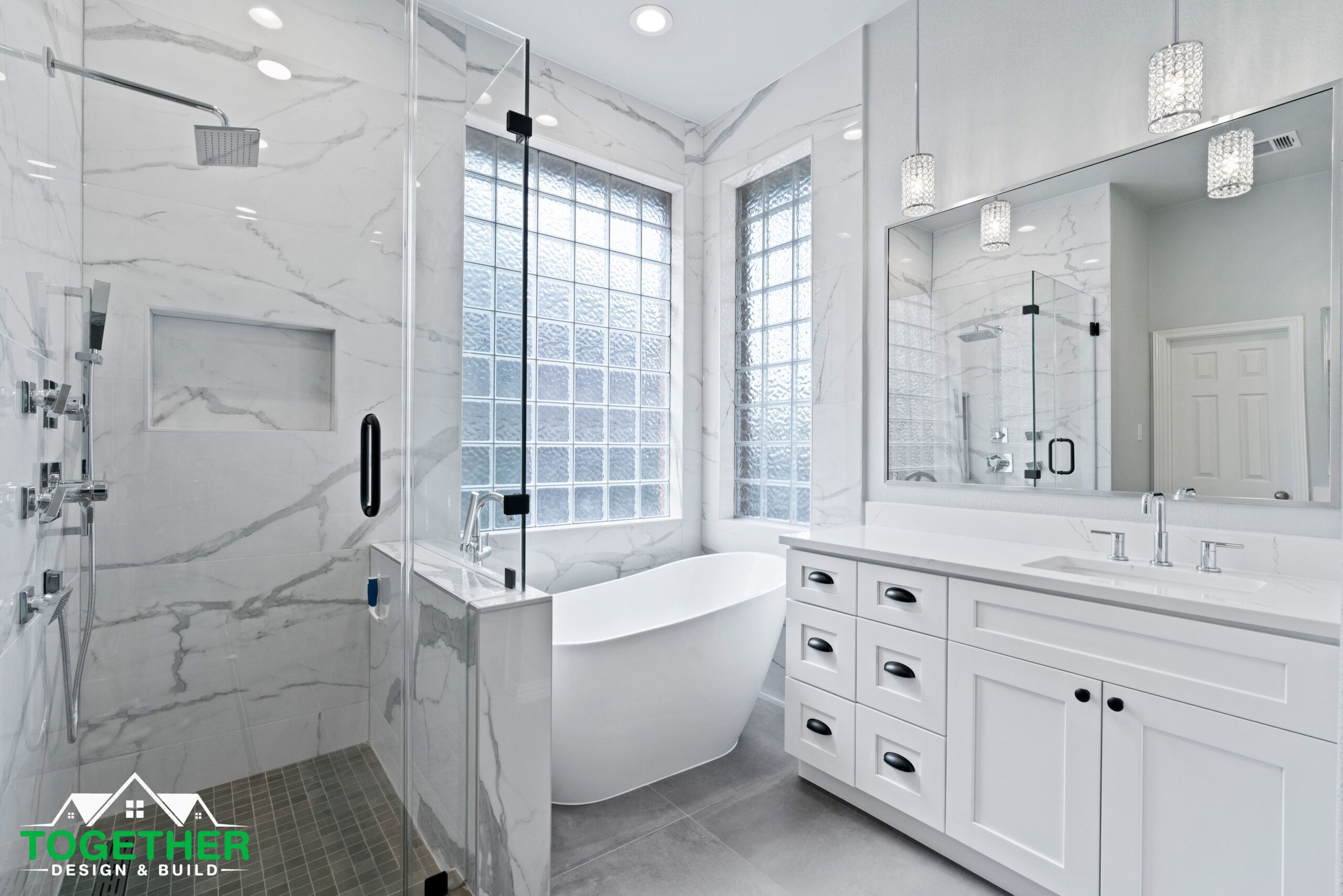 bathroom remodeling Classic White design
