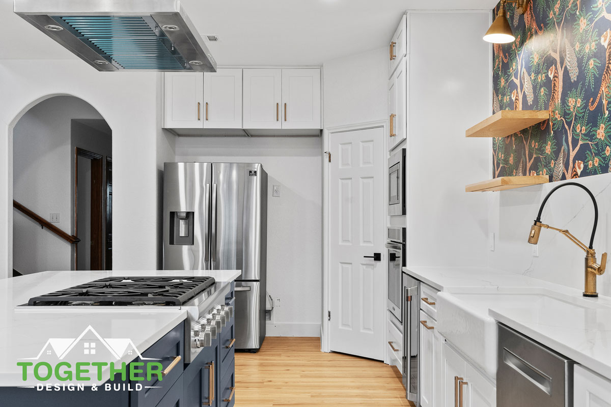 Transformed from drab to fab: this kitchen remodel now boasts a fresh and contemporary look