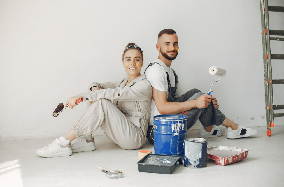 A couple doing Home Remodeling