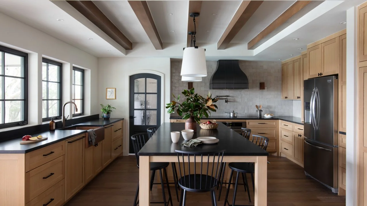 Collage of images showcasing affordable home remodeling ideas, such as painting cabinets, installing new hardware, and using salvaged materials.