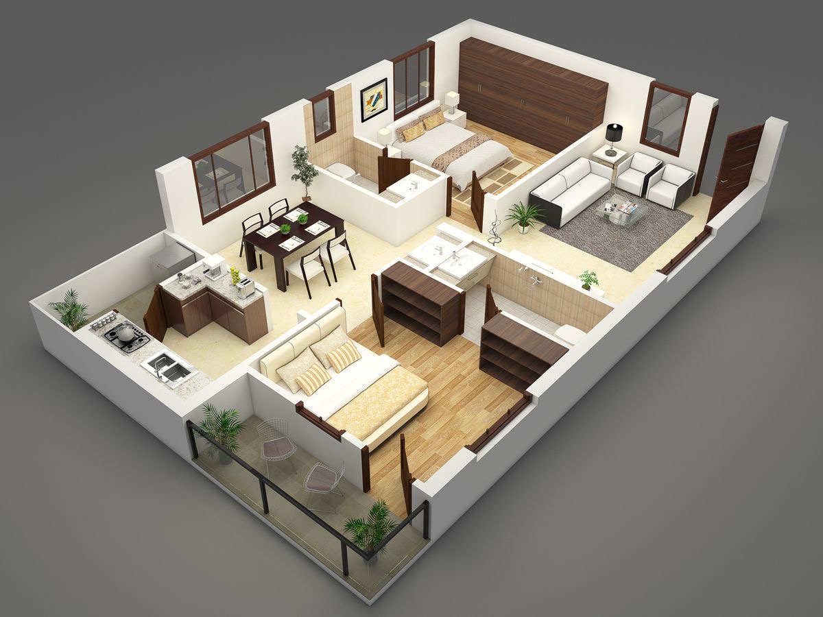 A side-by-side comparison of a 3D digital rendering and the completed home remodel, showcasing visualization benefits.