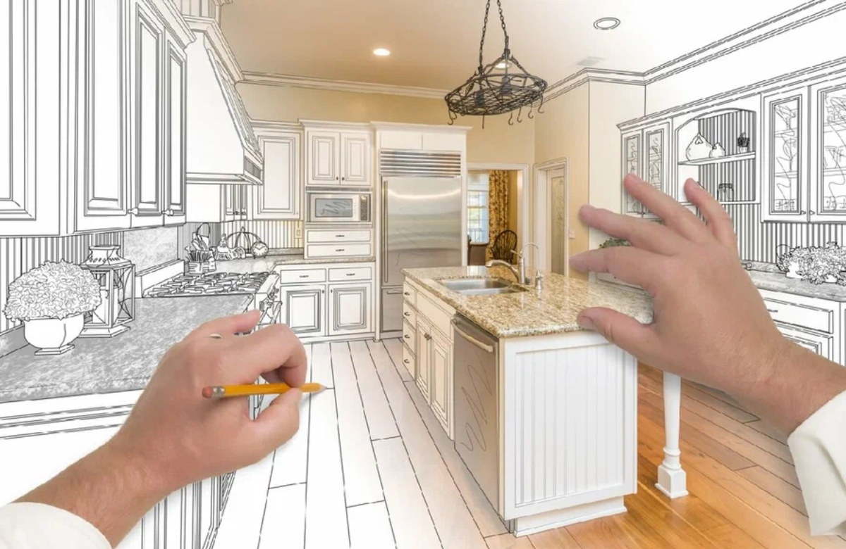 Luxury remodel consultation with 3D design preview in Austin.