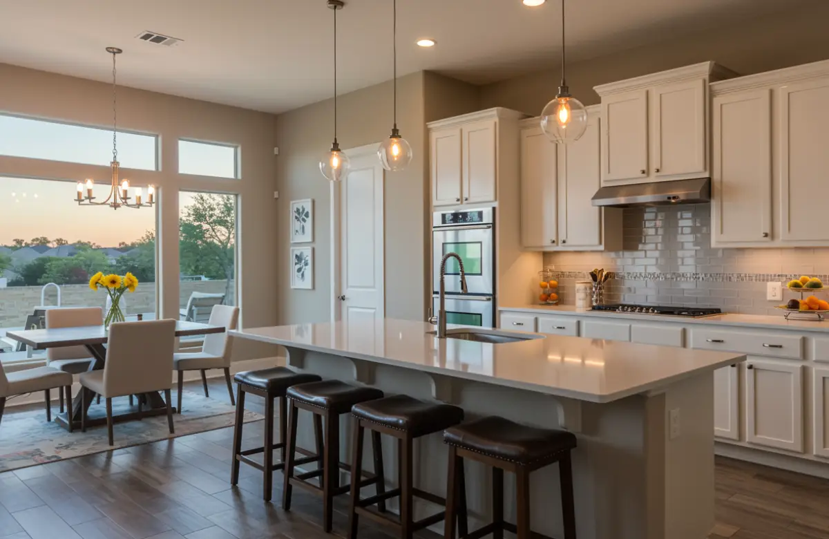 Austin home renovation experts transforming a kitchen with modern design and open-concept living space.